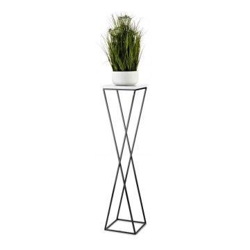 Flower stand LOFT 100x24 cm black/white