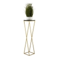 Flower stand LOFT 100x24 cm gold/black