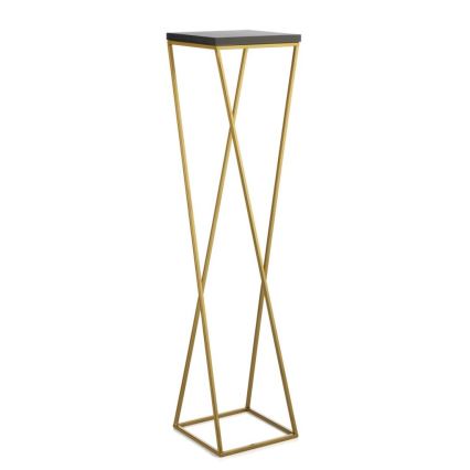 Flower stand LOFT 100x24 cm gold/black
