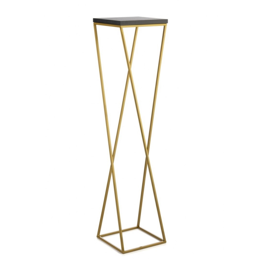 Flower stand LOFT 100x24 cm gold/black