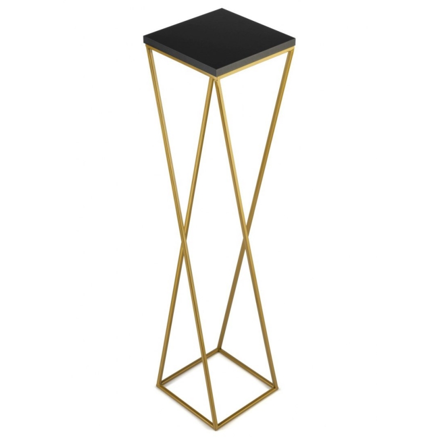 Flower stand LOFT 100x24 cm gold/black