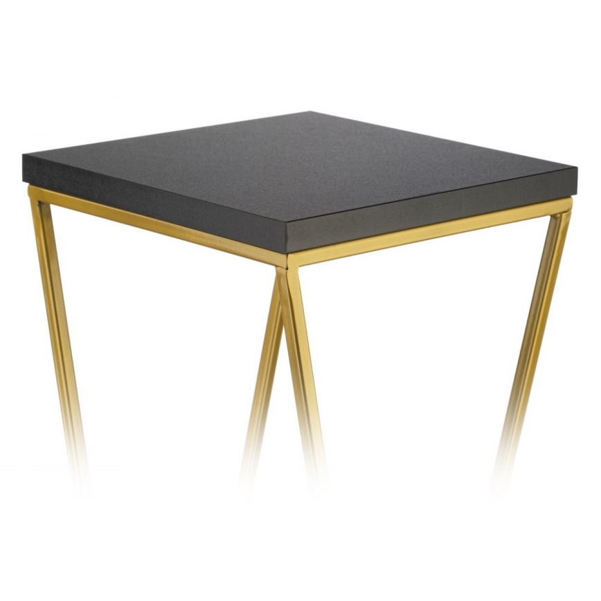 Flower stand LOFT 100x24 cm gold/black