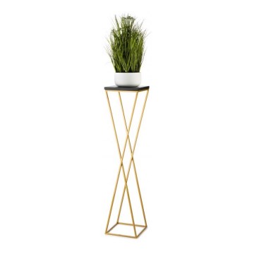 Flower stand LOFT 100x24 cm gold/black