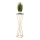 Flower stand LOFT 100x24 cm gold/black