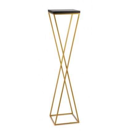Flower stand LOFT 100x24 cm gold/black