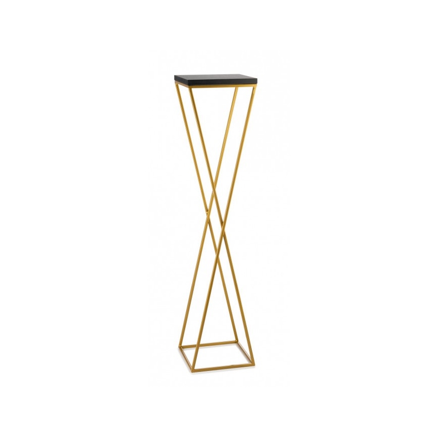 Flower stand LOFT 100x24 cm gold/black