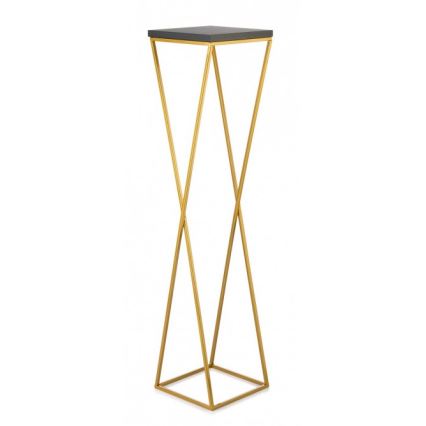 Flower stand LOFT 100x24 cm gold/black