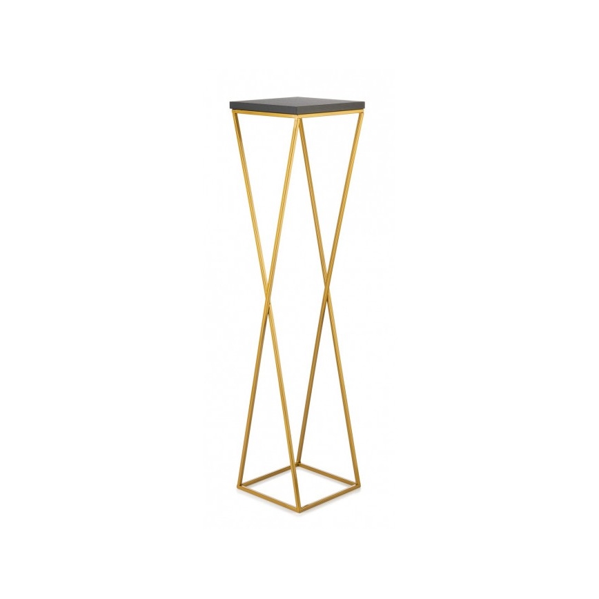 Flower stand LOFT 100x24 cm gold/black