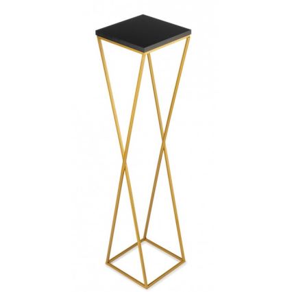 Flower stand LOFT 100x24 cm gold/black