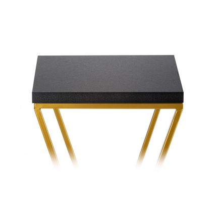 Flower stand LOFT 100x24 cm gold/black