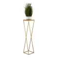 Flower stand LOFT 100x24 cm gold/brown