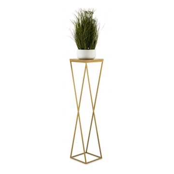 Flower stand LOFT 100x24 cm gold/brown