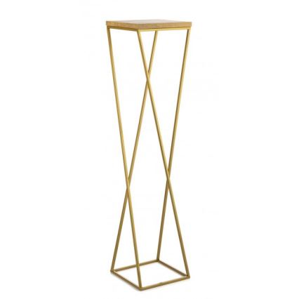 Flower stand LOFT 100x24 cm gold/brown