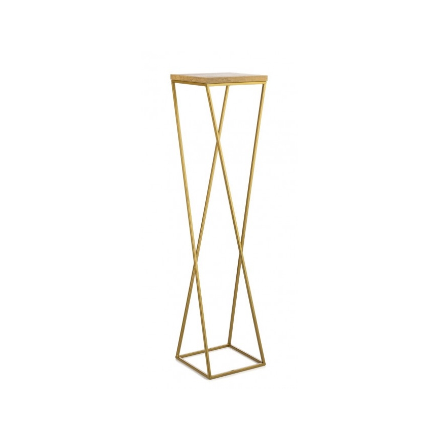 Flower stand LOFT 100x24 cm gold/brown