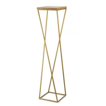 Flower stand LOFT 100x24 cm gold/brown