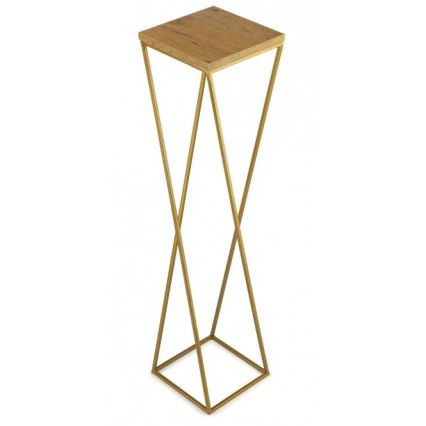 Flower stand LOFT 100x24 cm gold/brown