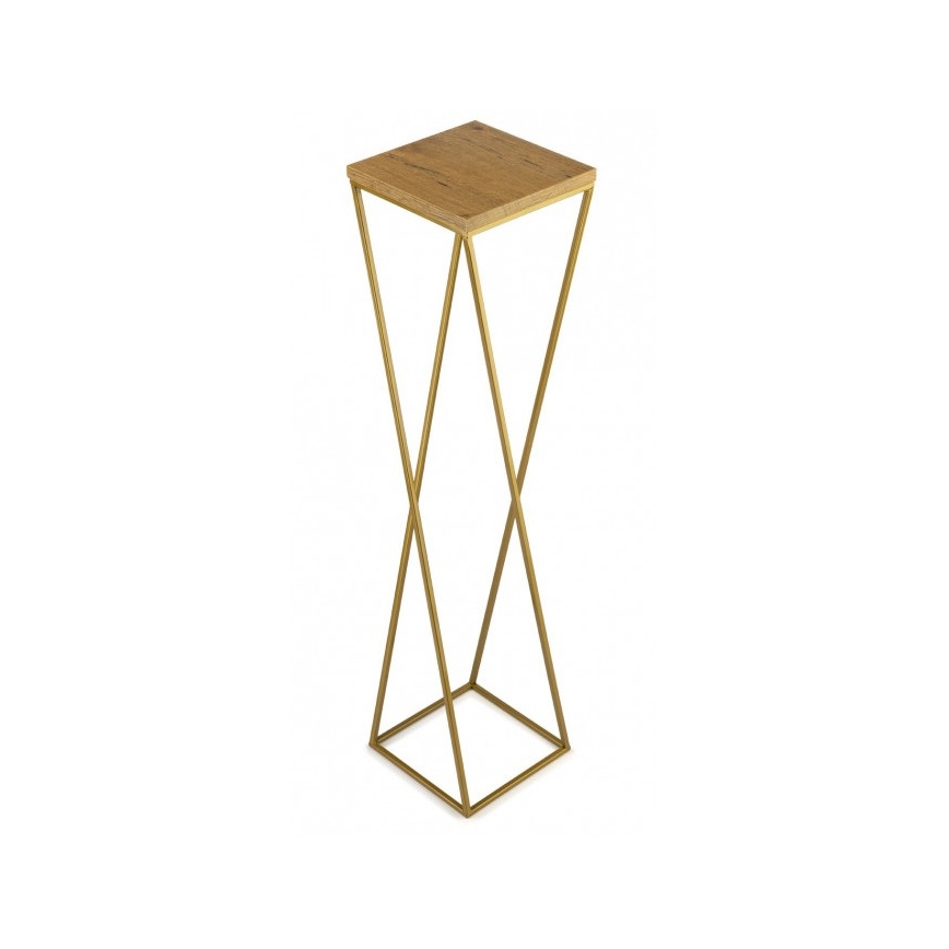 Flower stand LOFT 100x24 cm gold/brown