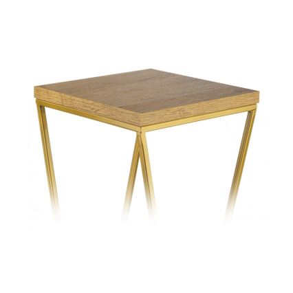 Flower stand LOFT 100x24 cm gold/brown