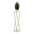 Flower stand LOFT 100x24 cm gold/white