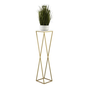 Flower stand LOFT 100x24 cm gold/white