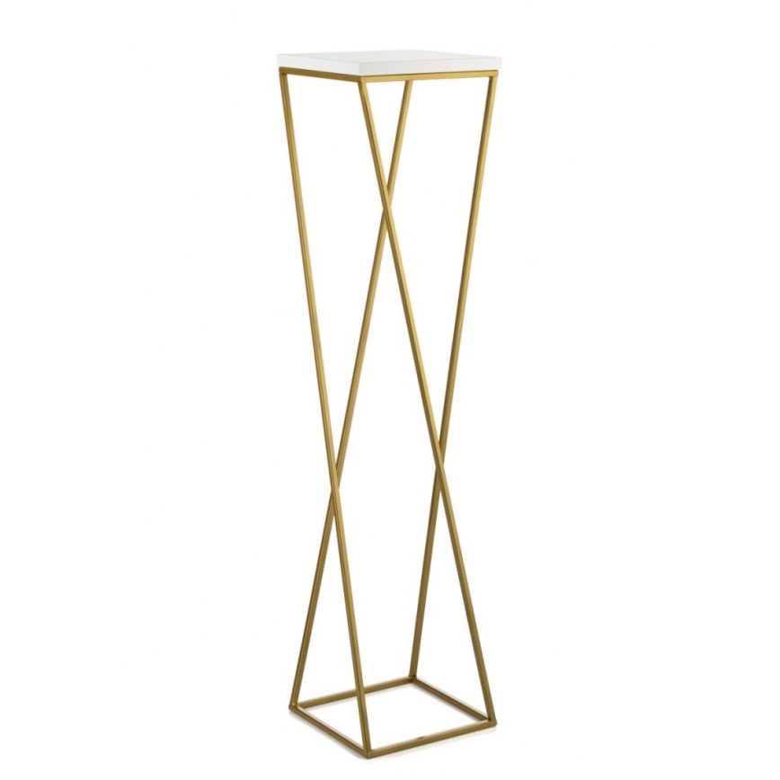 Flower stand LOFT 100x24 cm gold/white