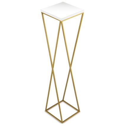 Flower stand LOFT 100x24 cm gold/white