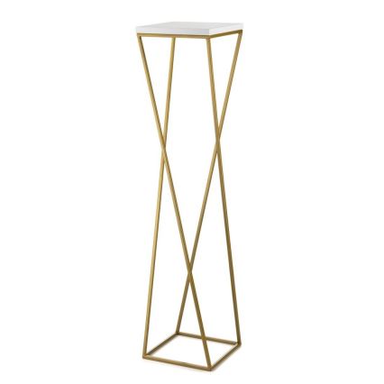 Flower stand LOFT 100x24 cm gold/white