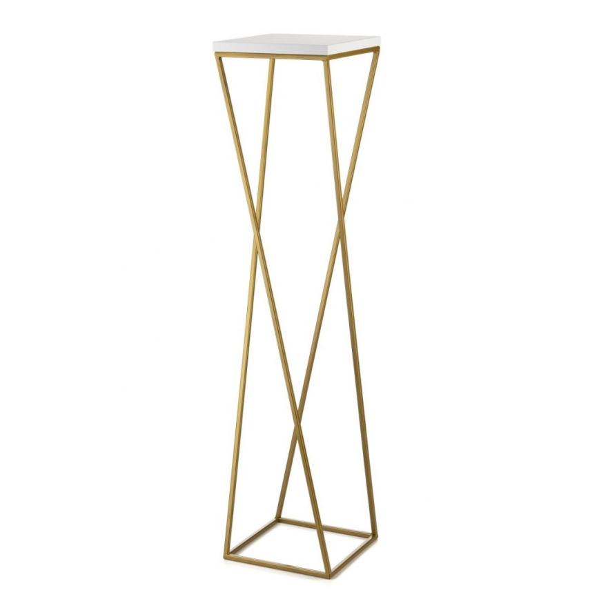 Flower stand LOFT 100x24 cm gold/white
