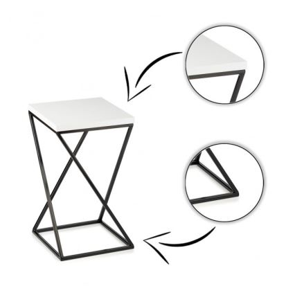 Flower stand LOFT 40x24 cm black/white