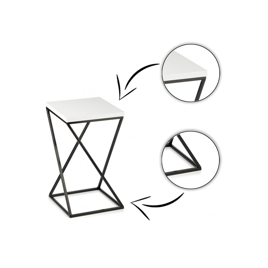 Flower stand LOFT 40x24 cm black/white