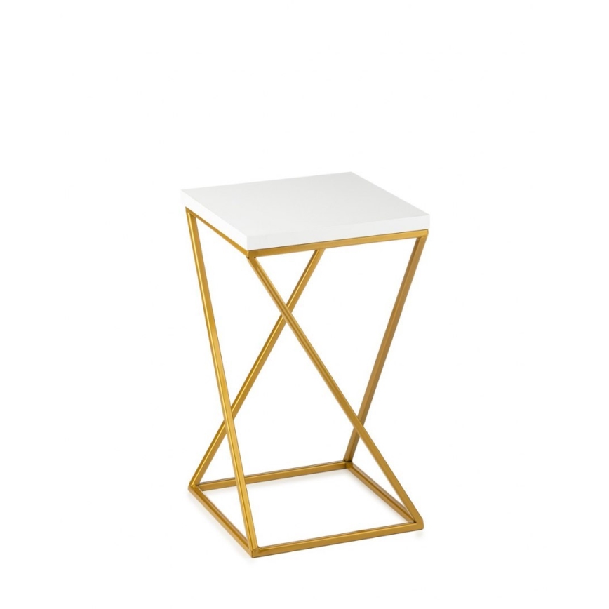 Flower stand LOFT 40x24 cm gold/white