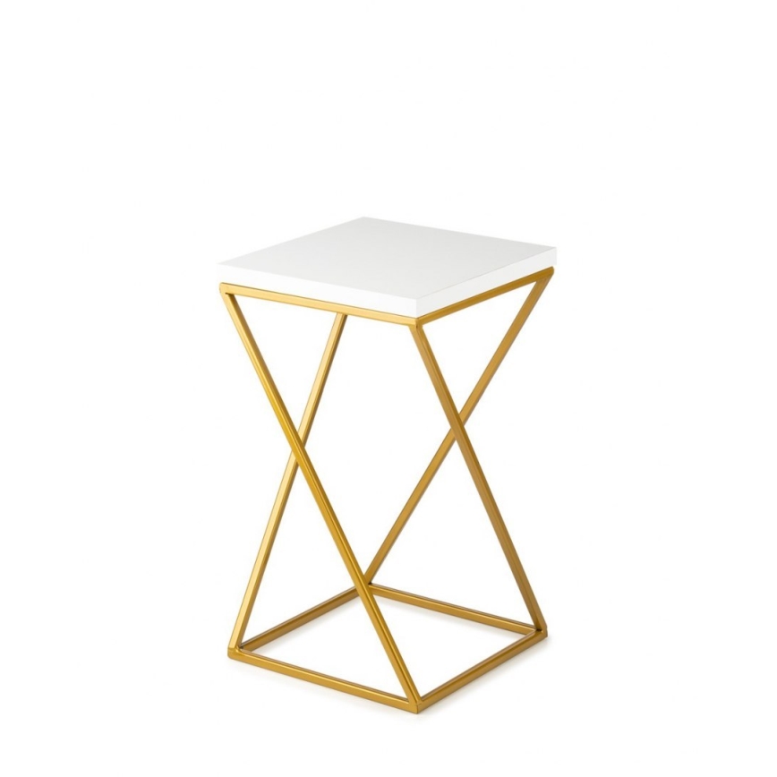 Flower stand LOFT 40x24 cm gold/white