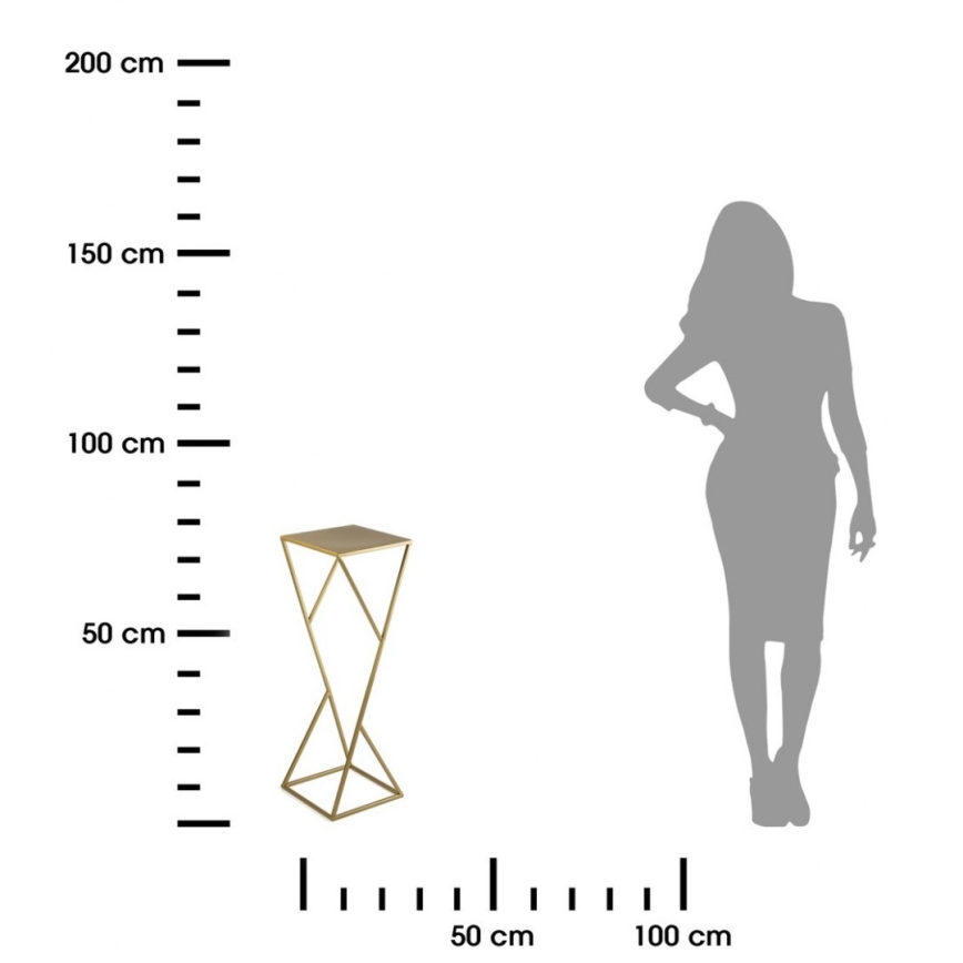 Flower stand LOFT 70x23,5 cm gold