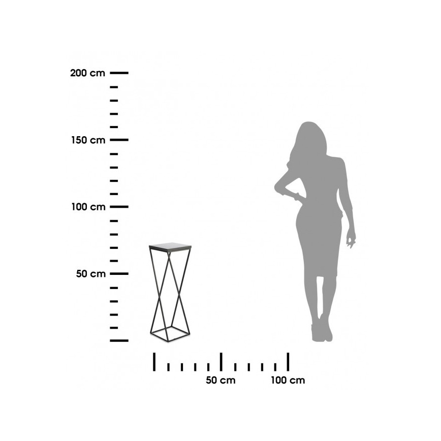 Flower stand LOFT 70x24 cm black