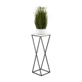 Flower stand LOFT 70x24 cm black/white