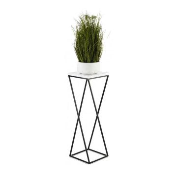 Flower stand LOFT 70x24 cm black/white