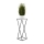 Flower stand LOFT 70x24 cm black/white