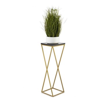 Flower stand LOFT 70x24 cm gold/black