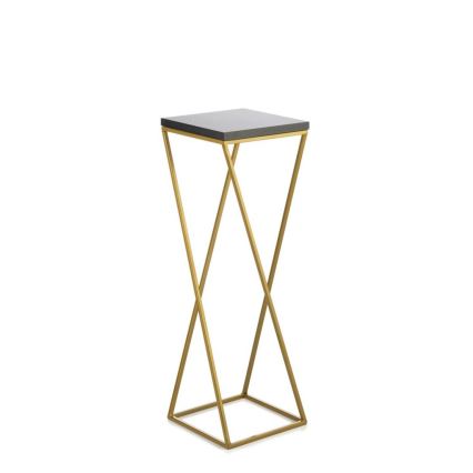 Flower stand LOFT 70x24 cm gold/black