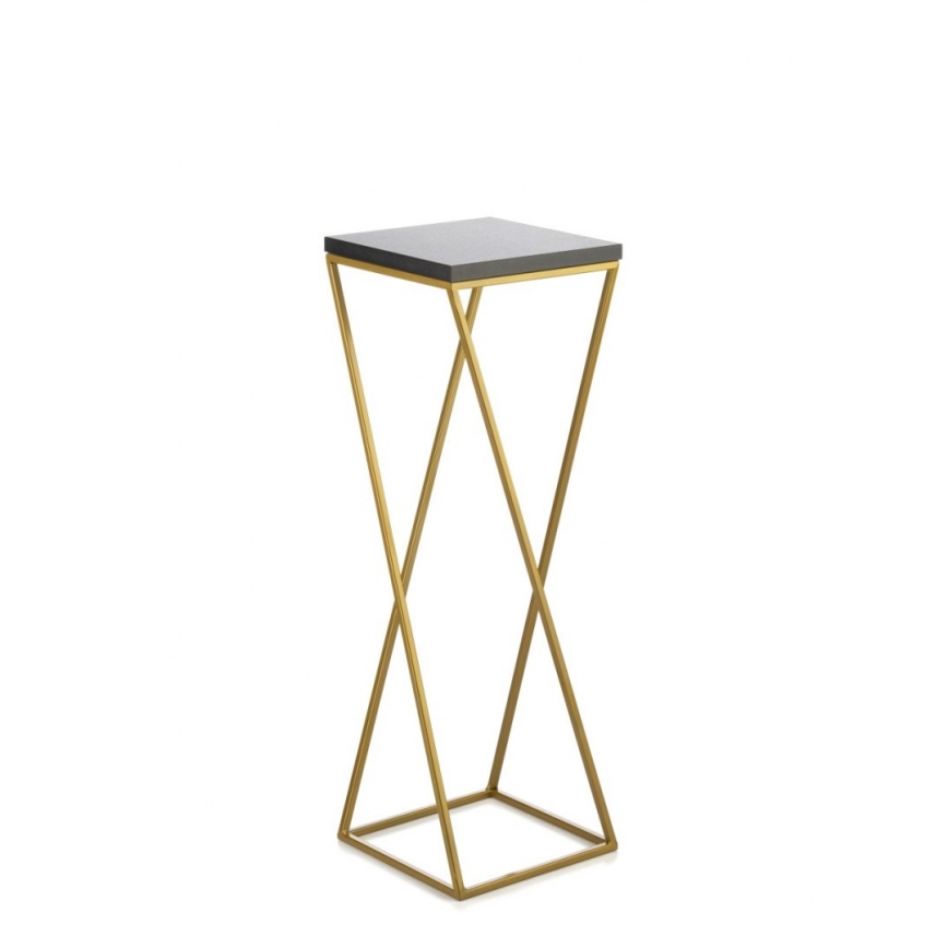 Flower stand LOFT 70x24 cm gold/black