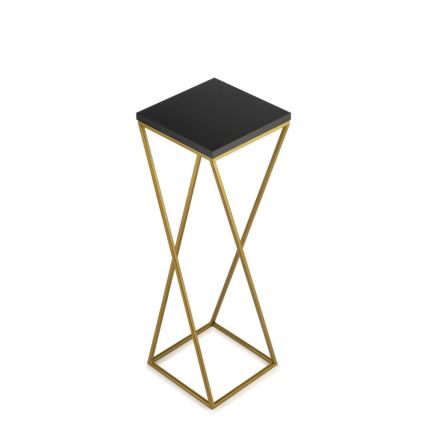 Flower stand LOFT 70x24 cm gold/black