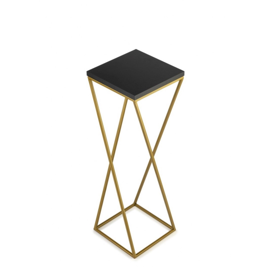 Flower stand LOFT 70x24 cm gold/black