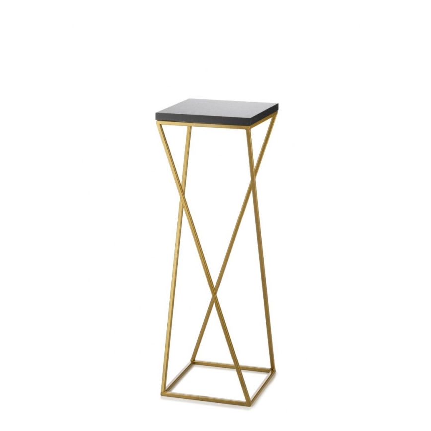 Flower stand LOFT 70x24 cm gold/black