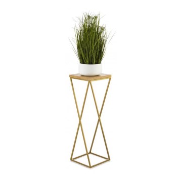 Flower stand LOFT 70x24 cm gold/brown