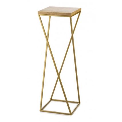 Flower stand LOFT 70x24 cm gold/brown