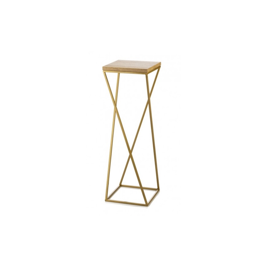 Flower stand LOFT 70x24 cm gold/brown
