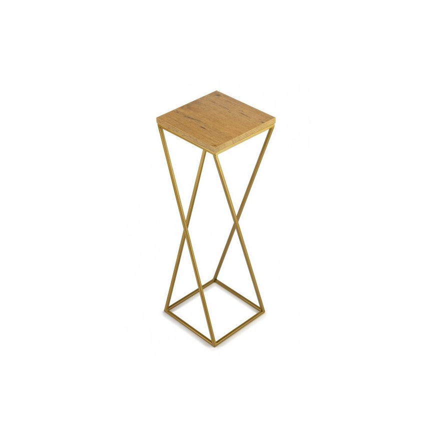 Flower stand LOFT 70x24 cm gold/brown