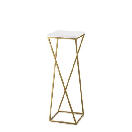 Flower stand LOFT 70x24 cm gold/white