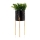 Flower stand NILA 28x11 cm black/gold