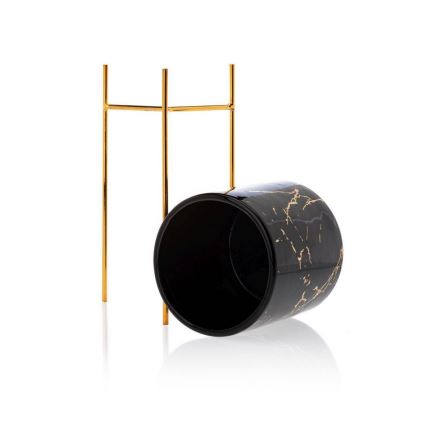 Flower stand NILA 28x11 cm black/gold